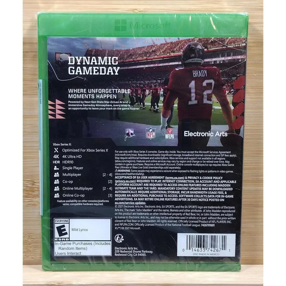 Madden‎ NFL 22 Xbox Series X Video Game